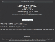 Tablet Screenshot of equinecommunityresources.org